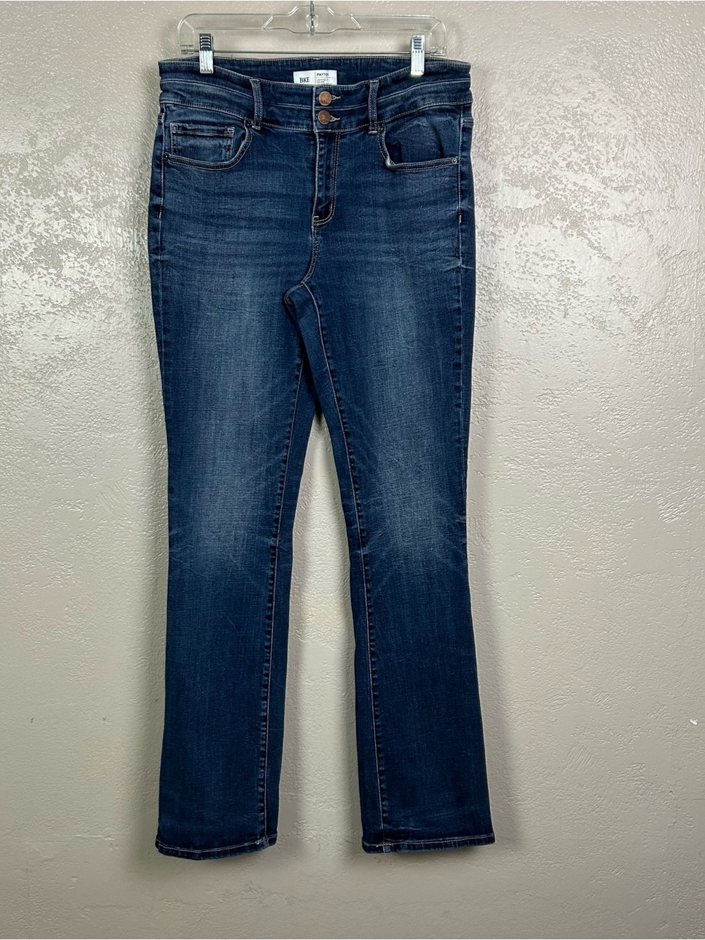 BKE Payton mid rise Women's Dark Indigo tailored Bootcut Jeans
